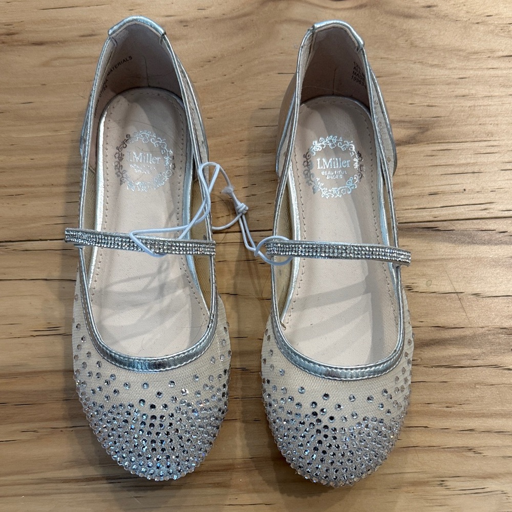 Silver Kids Dress Shoes